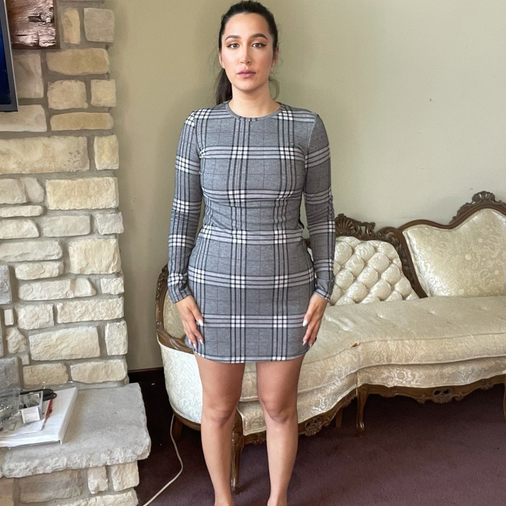 Bershka long sleeve dress